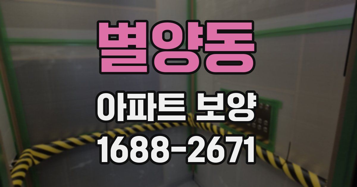 별양동 아파트 보양