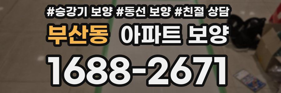 부산동 아파트 보양