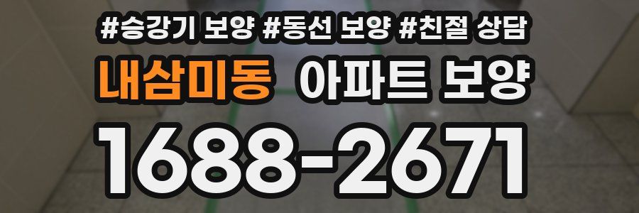 내삼미동 아파트 보양