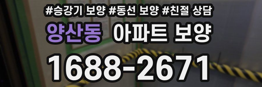 양산동 아파트 보양