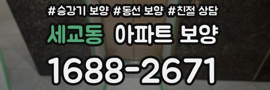 세교동 아파트 보양