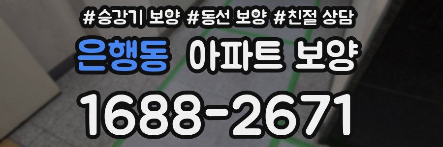 은행동 아파트 보양