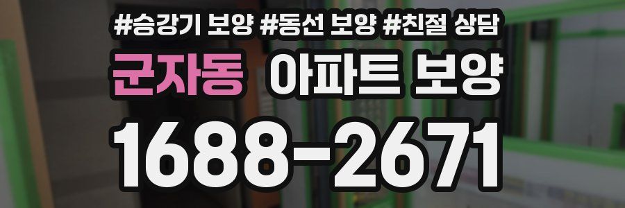 군자동 아파트 보양