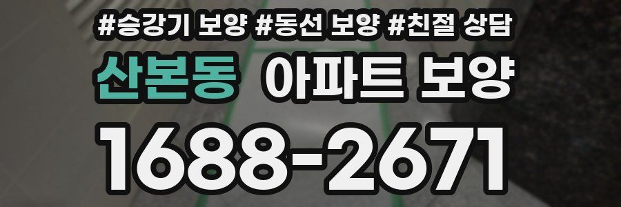 산본동 아파트 보양
