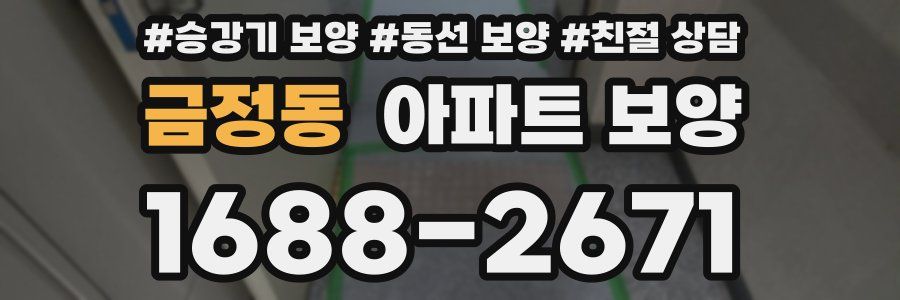 금정동 아파트 보양