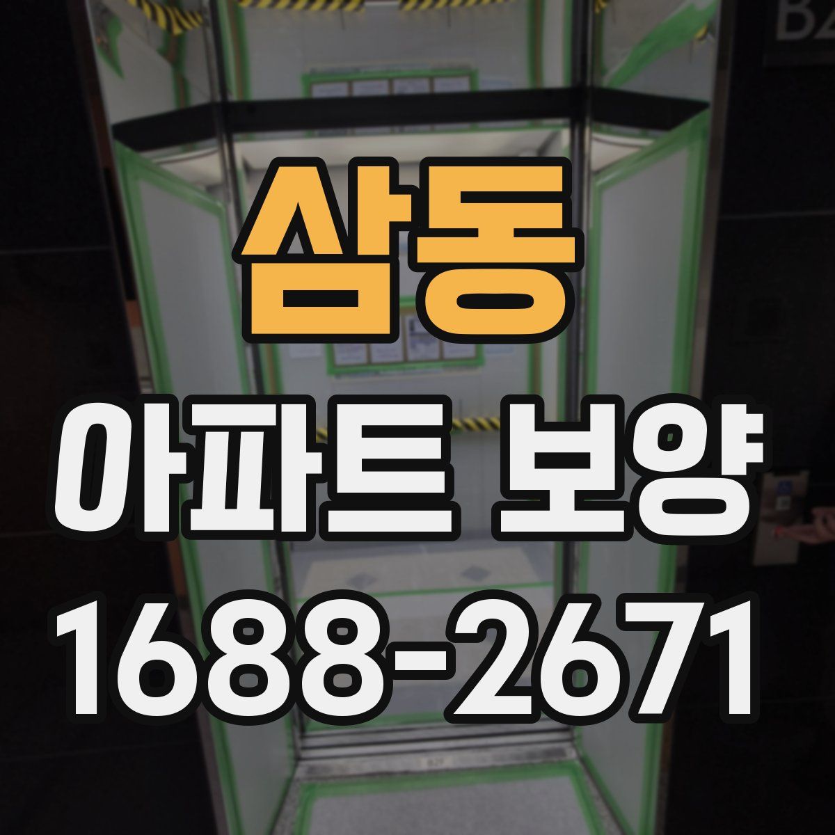 삼동 아파트 보양
