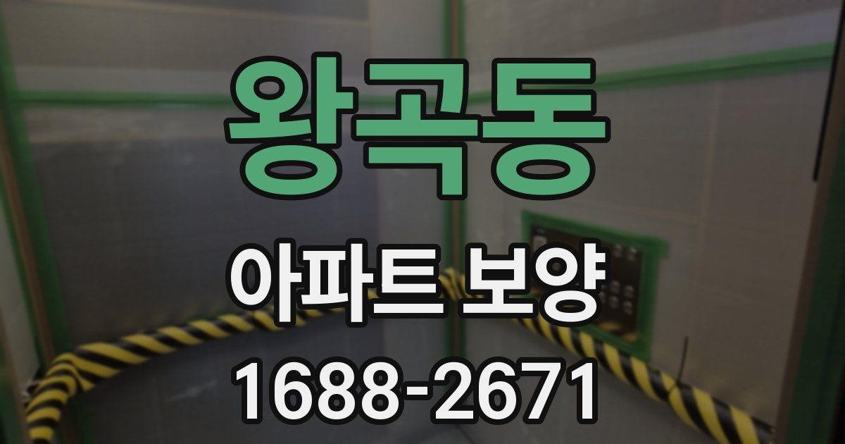 왕곡동 아파트 보양