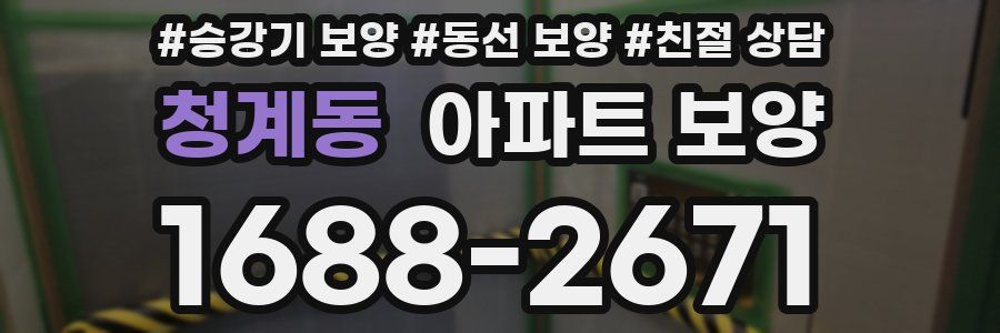 청계동 아파트 보양