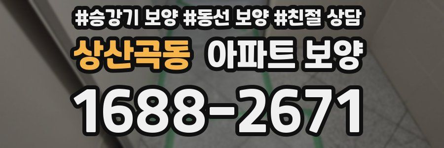 상산곡동 아파트 보양