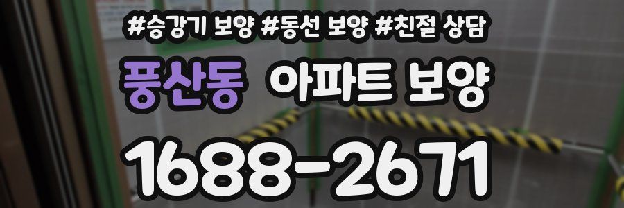 풍산동 아파트 보양