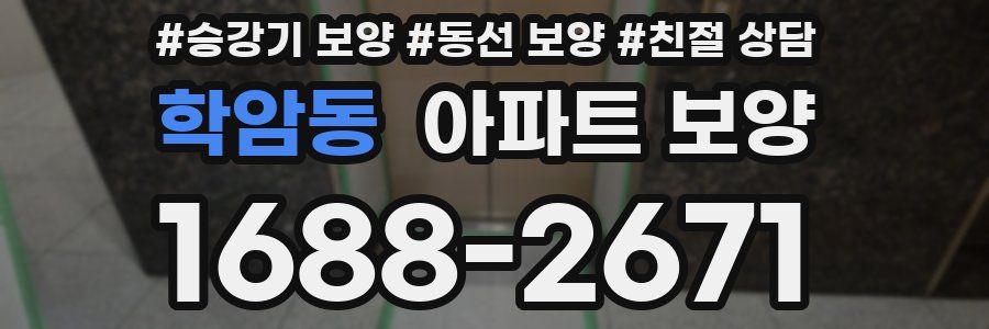 학암동 아파트 보양