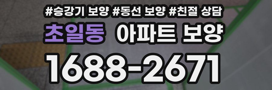 초일동 아파트 보양