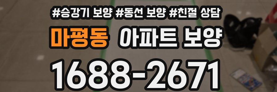 마평동 아파트 보양