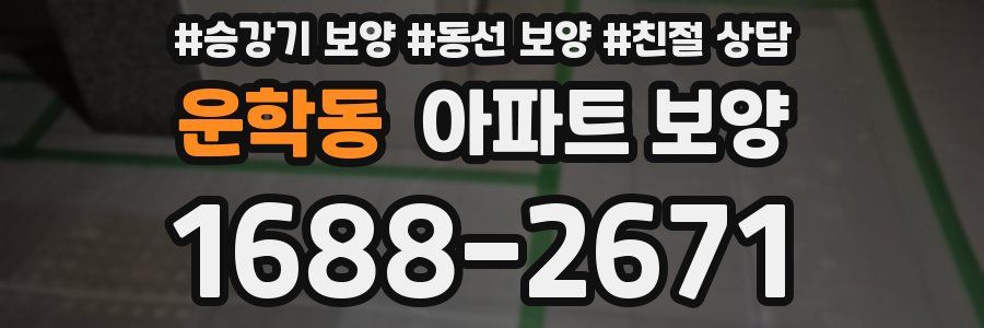 운학동 아파트 보양