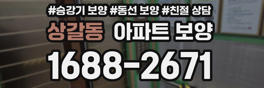 상갈동 아파트 보양