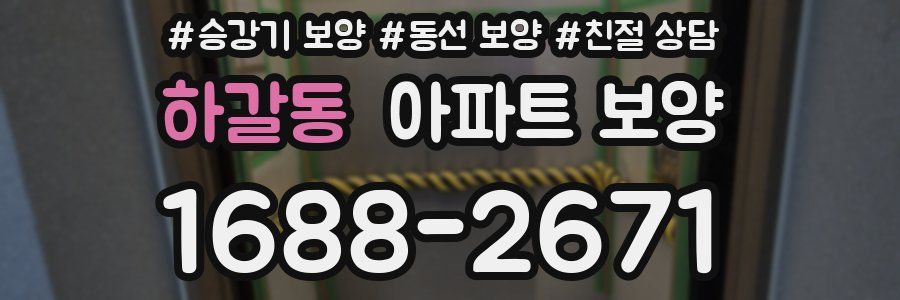 하갈동 아파트 보양