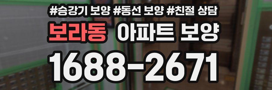 보라동 아파트 보양