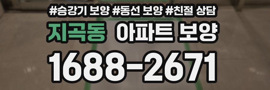 지곡동 아파트 보양