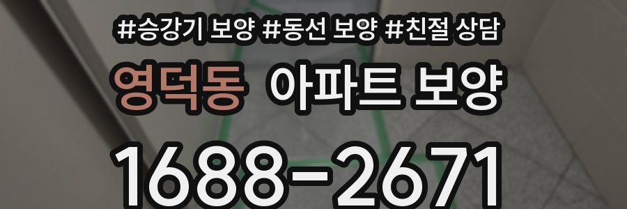 영덕동 아파트 보양