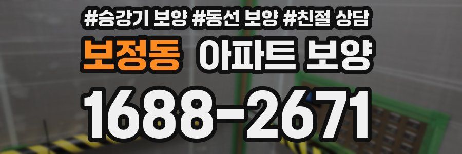 보정동 아파트 보양
