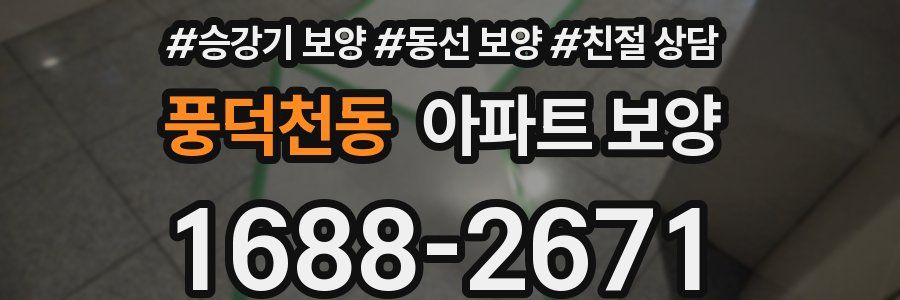 풍덕천동 아파트 보양