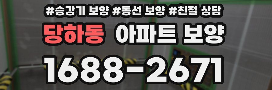 당하동 아파트 보양
