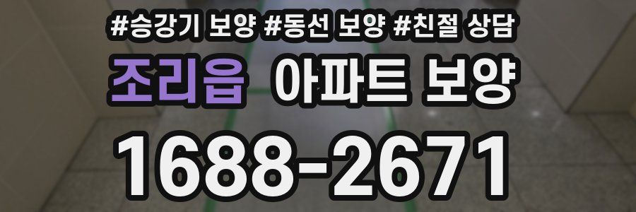 조리읍 아파트 보양