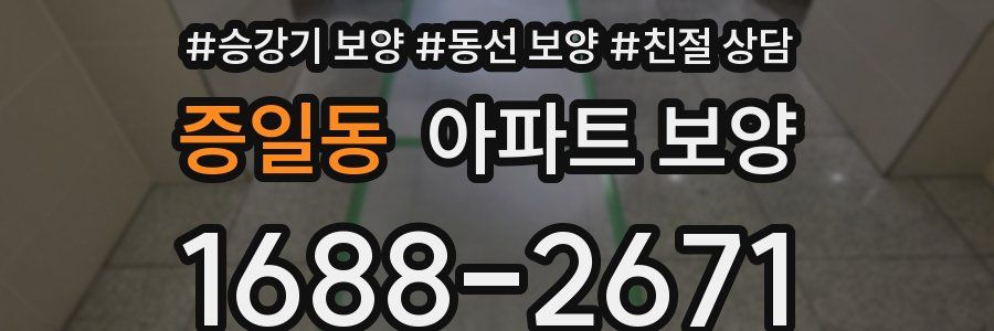 증일동 아파트 보양