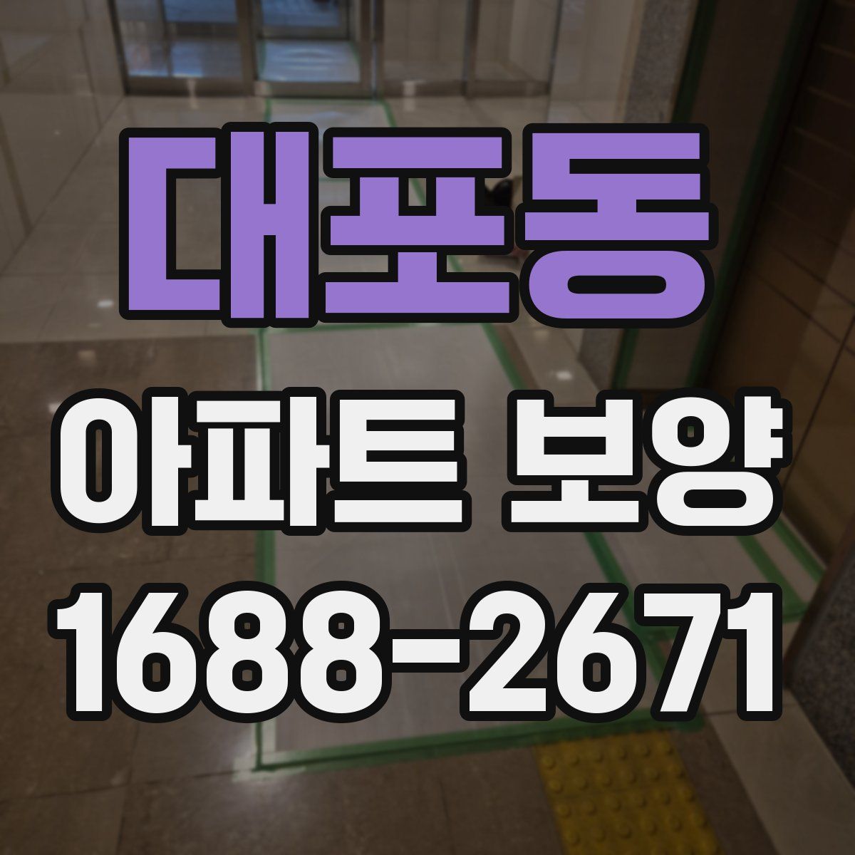 대포동 아파트 보양