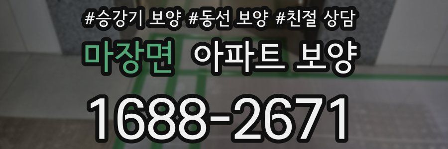 마장면 아파트 보양