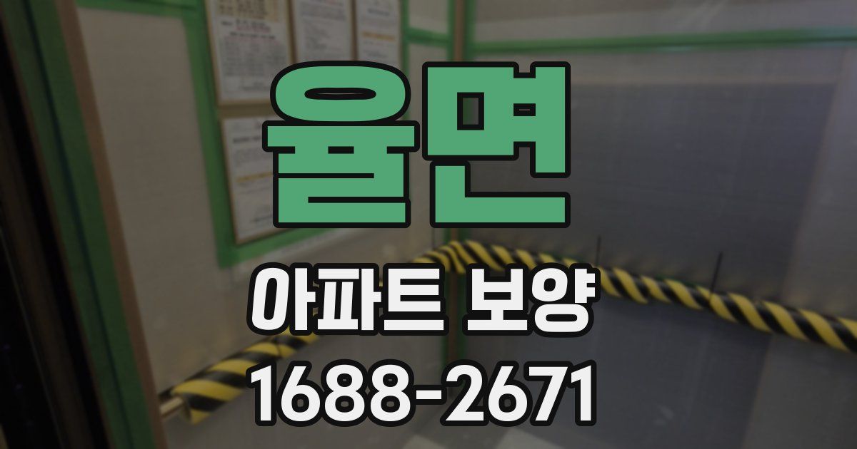 율면 아파트 보양