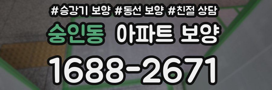 숭인동 아파트 보양