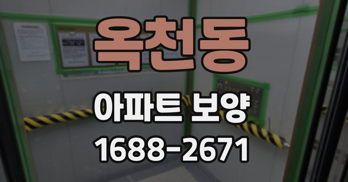 옥천동 아파트 보양