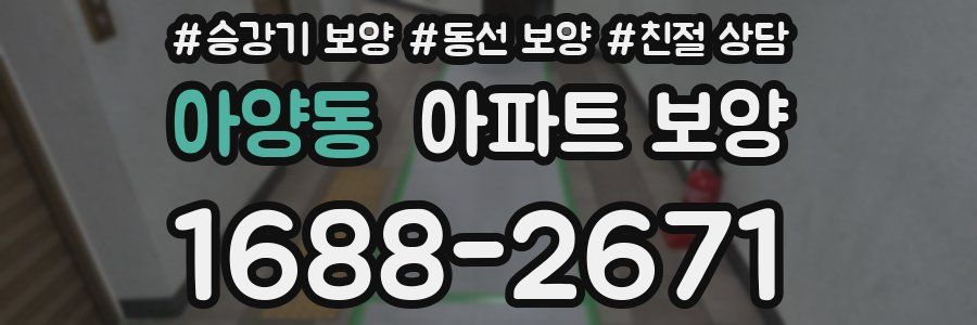 아양동 아파트 보양