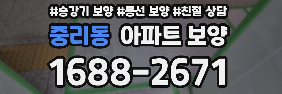 중리동 아파트 보양