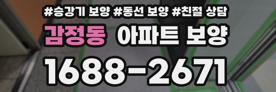 감정동 아파트 보양