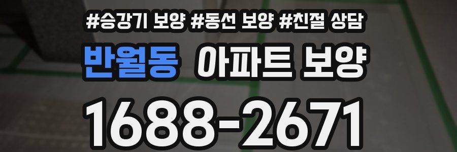 반월동 아파트 보양