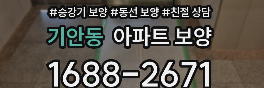 기안동 아파트 보양
