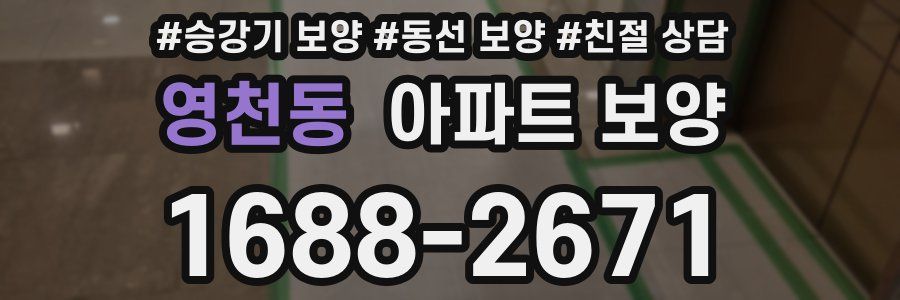 영천동 아파트 보양