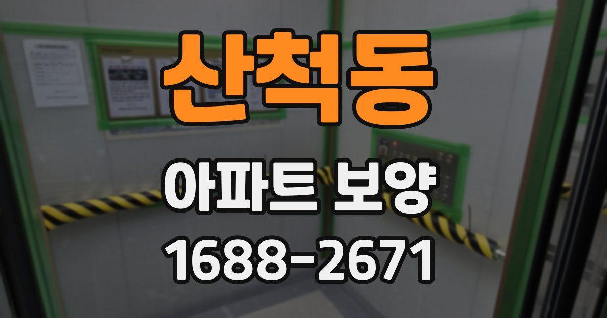 산척동 아파트 보양