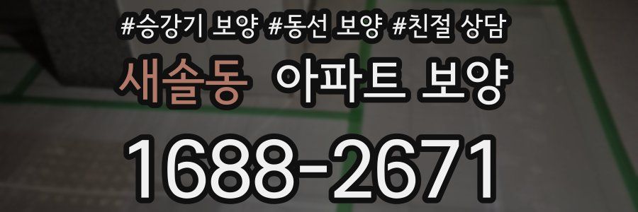 새솔동 아파트 보양