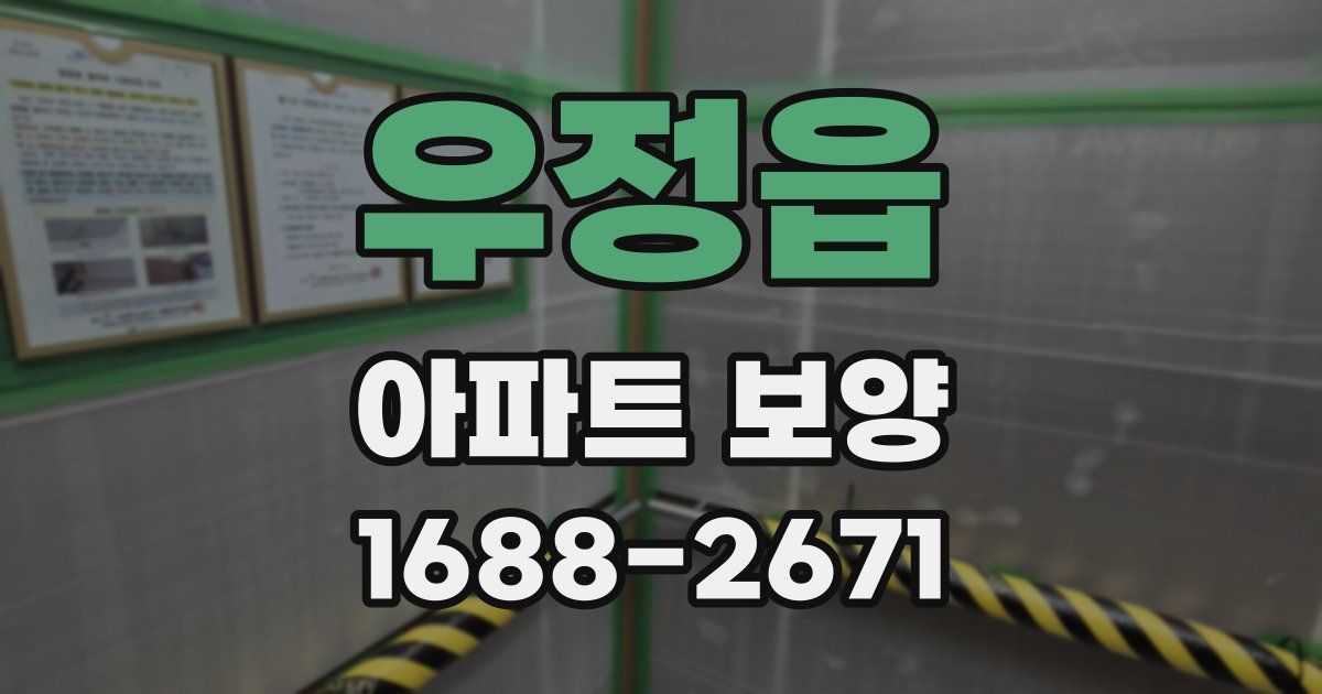 우정읍 아파트 보양