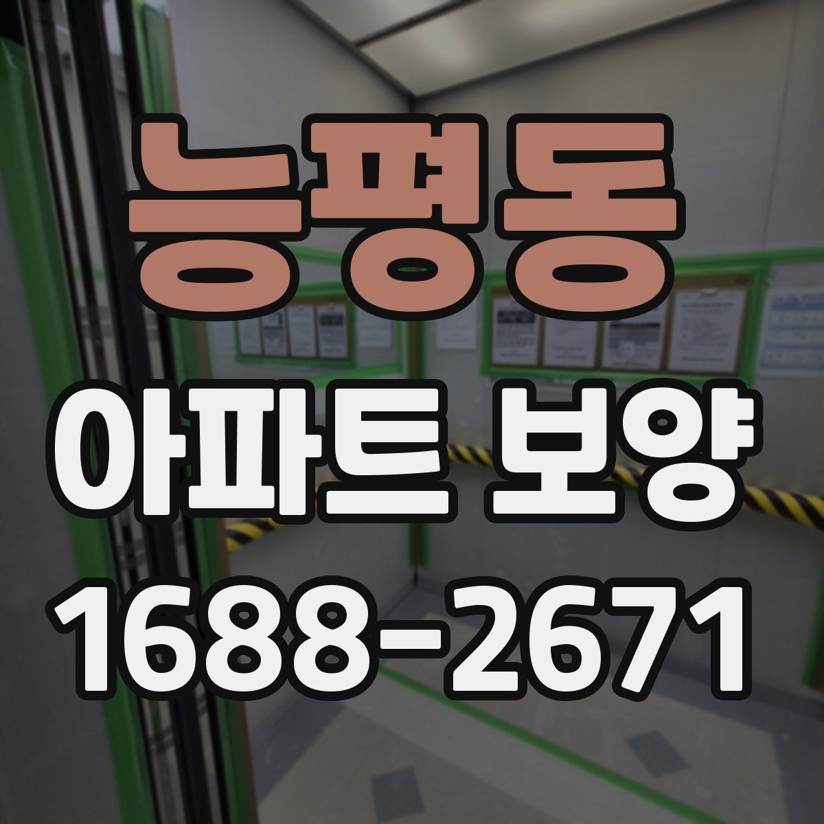 능평동 아파트 보양