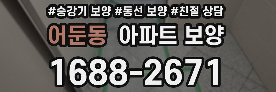 어둔동 아파트 보양