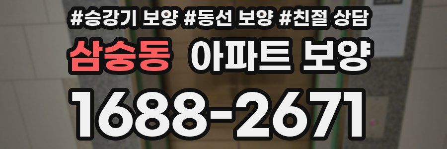 삼숭동 아파트 보양