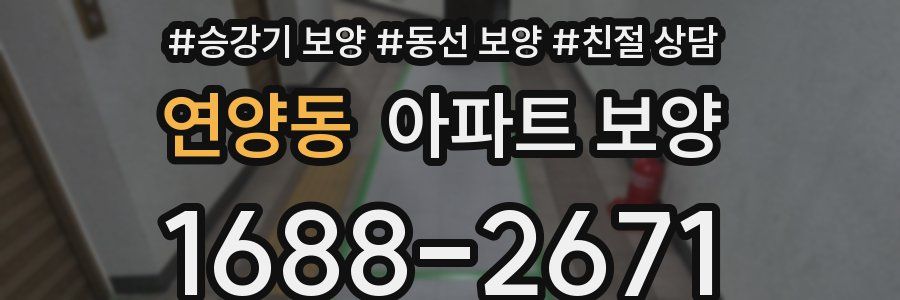 연양동 아파트 보양