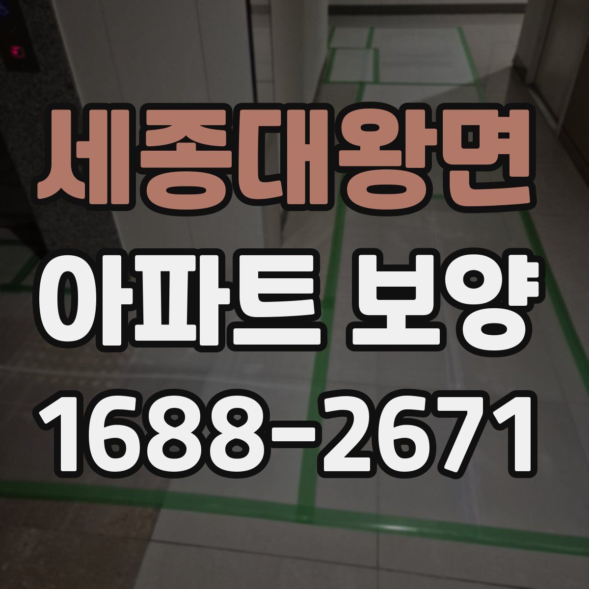 세종대왕면 아파트 보양