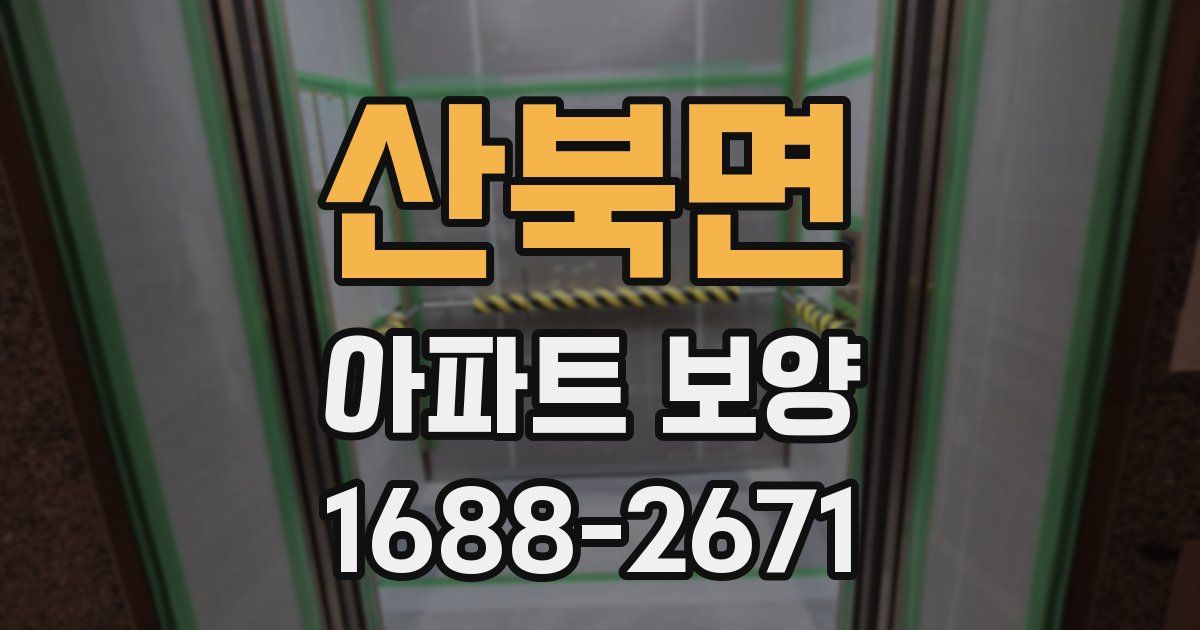 산북면 아파트 보양