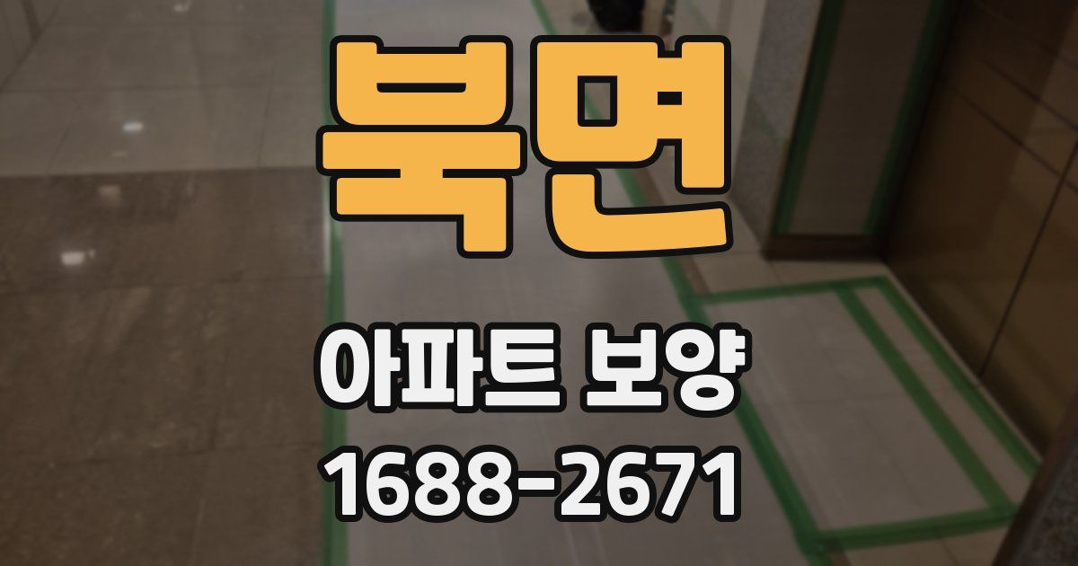 북면 아파트 보양