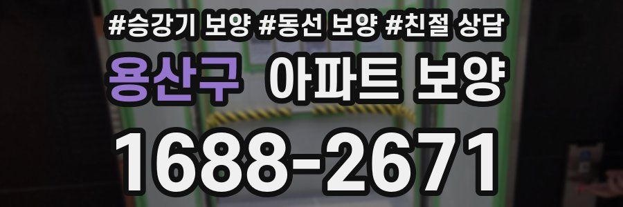 용산구 아파트 보양